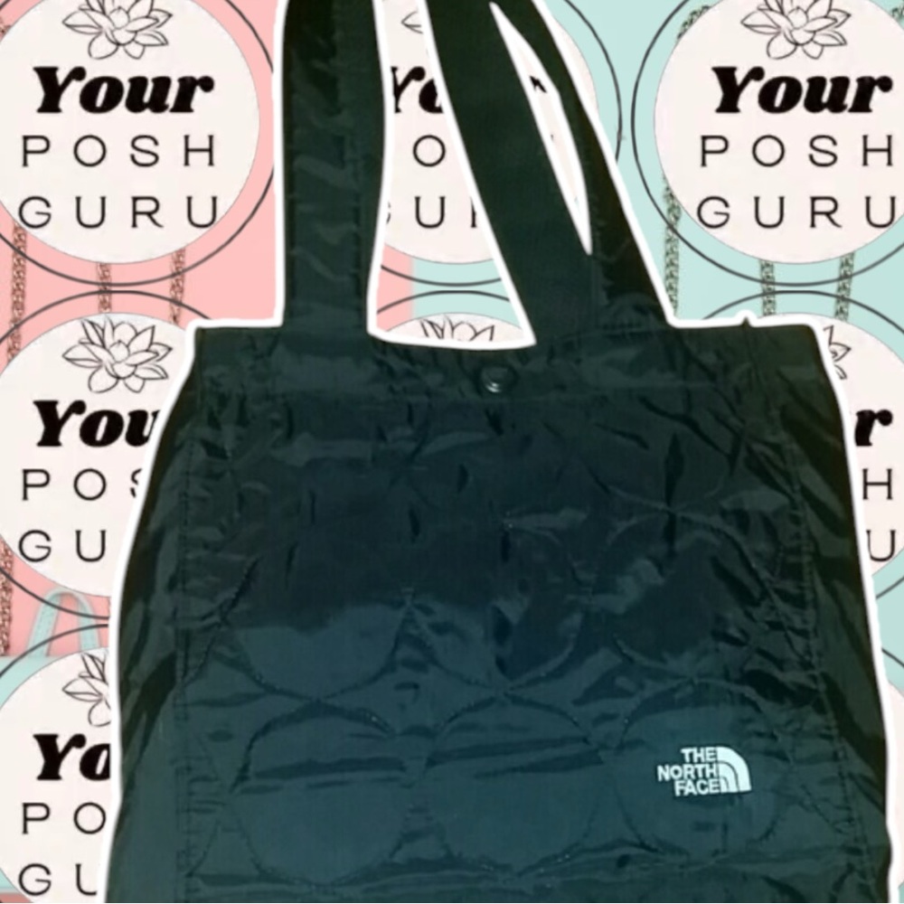 🖤 North Face black puffer insulated lunch shoulder bag S&ISO SIMILAR
